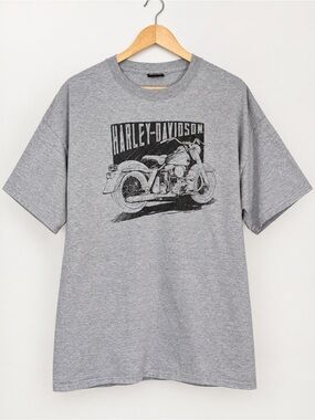 Harley-Davidson Appalachian Mechanicsburg PA Gray Motorcycle Graphic T-Shirt 2XL